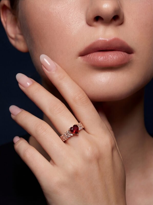 love garnet ring