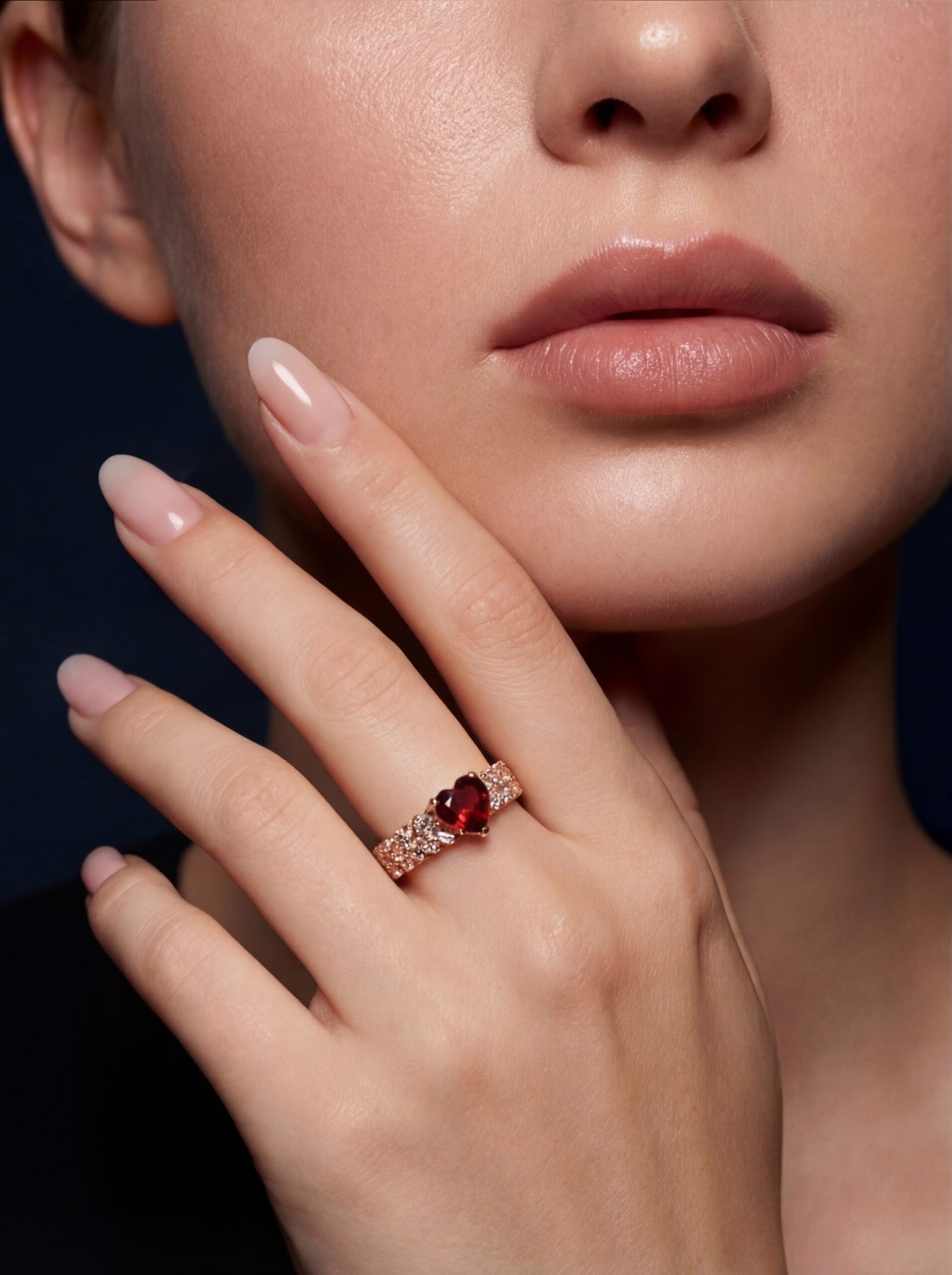 love garnet ring